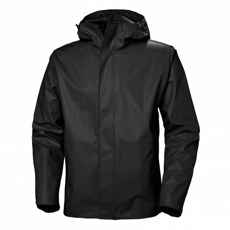 Helly Hansen Men's Moss Rain Jacket 53267-990 Black